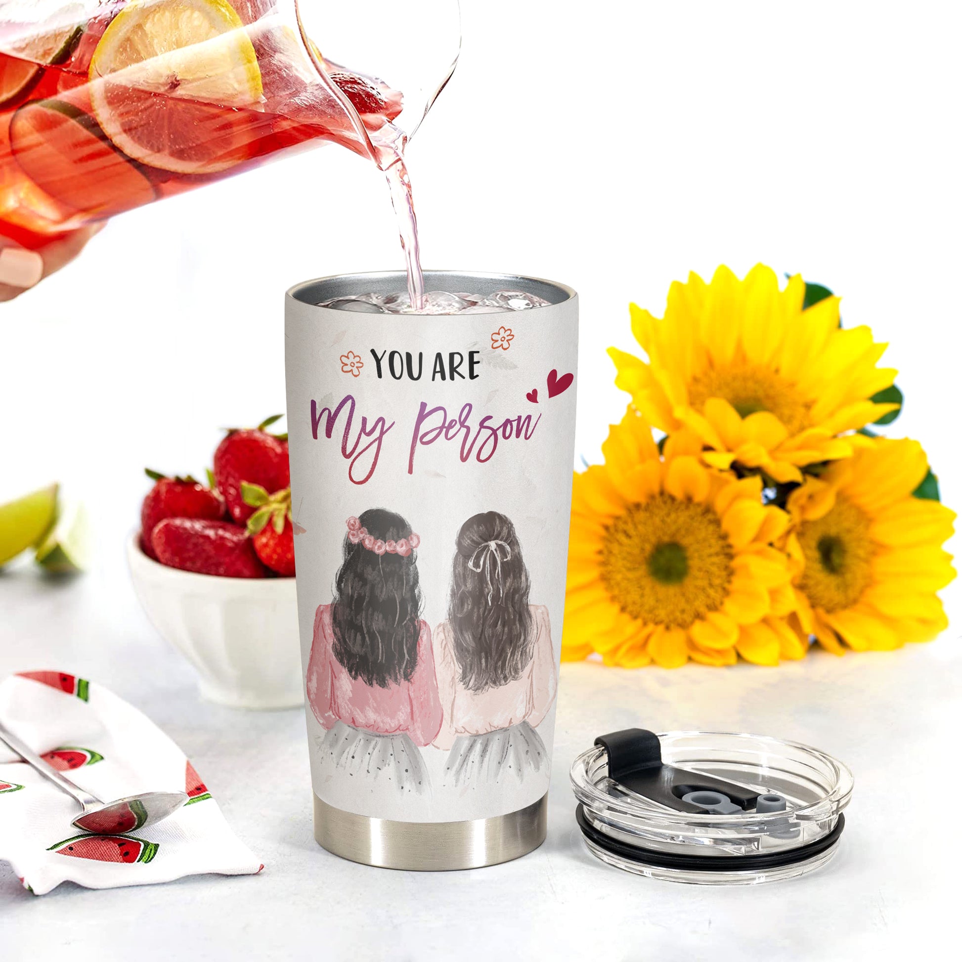 HOMISBES Best Friend Tumblers for Women - Gifts for Best Friends Women